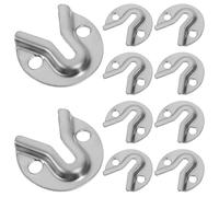 GOOHOCHY 10 Pezzi Ganci per Cornici in Metallo Resistenti, Staffe di Montaggio a Parete per Specchi e Quadri, Supporti per Appendere Decorazioni Installazione Semplice e Capacità Portante