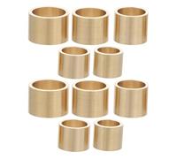 GOOHOCHY 10 Pezzi Kit Protezioni Punte Stecca Biliardo in Rame Lucido Accessori Piscina e Tavoli Biliardo Congiunzioni Resistenti per Sostituzione Punte Stecca Piscina