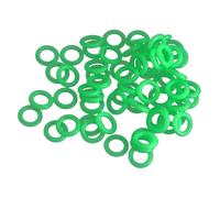 GOOHOCHY 100 Pezzi Anelli Fluorescenti per Picchetti Tende da Campeggio Verde Resistente e Visibile di Notte per Sicurezza e Segnalazione Outdoor