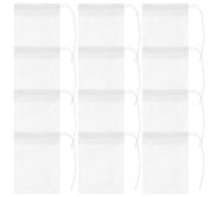 GOOHOCHY 100 Pezzi Sacchetti Filtro per Tè Non Tessuto Chiari, Sacchetti Filtranti Usa e Getta per Foglie di Tè Sfuso, per Tisane e Medicina Cinese