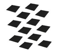 GOOHOCHY 12 pezzi Pannelli Fonoassorbenti Polistirene Alta Densità Antifuoco per Studio Casa Ufficio Assorbimento Rumore e Isolamento Acustico Effetto Eco Ridotto