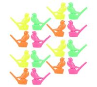 GOOHOCHY 16 Pezzi Fischietti in Plastica a Forma di Animale Colore Assortito per Feste, Giocattolo Sonoro Divertente che Allena i Muscoli Orali Colore Casuale