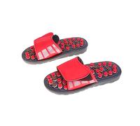 GOOHOCHY 1paio Pantofole Massaggianti Per Piedi Con Puntini Di Agopressione Massaggio Rilassante Per Salute e Benessere Taglia Rosso