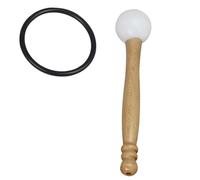 GOOHOCHY 1set Bacchette Legno Per Ciotole Sonore Accessorio Per Meditazione e Relax Per Yoga Templi e Studi Resistente e Leggero Include Cerchio Per Suono