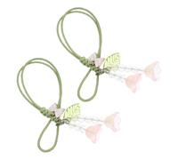 GOOHOCHY 2 Pezzi Catena Decorativa per Cellulare e Portafoglio, Charm Telefonico a Fiore, Lega e Acrilico, Arancione, per Decorazione Telefono, Natale, Donne e Ragazze