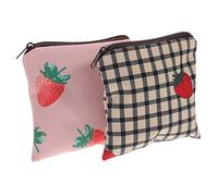 GOOHOCHY 2 Pezzi Custodia Per Assorbenti Igienici Piccolo Borsa Riutilizzabile Per Donne Articoli Da Toeletta Sacca Per Pad Igienici Doccia Portatile Mini Trapuntato Poliestere