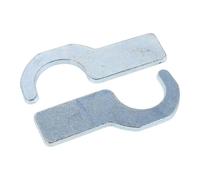 GOOHOCHY 2 Pezzi Gancio Compatibile in Argento per Pedana di Impalcatura Blocco per Supporto Scale e Pedane per Costruzione Edile