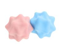 GOOHOCHY 2 Pezzi Palline da Massaggio Appuntite per Piedi in Silicone Set 2 Pezzi Rosa e Blu, Palla Antiscivolo per Punti di Pressione, Massaggiatore Manuale Rilassante Muscolare per