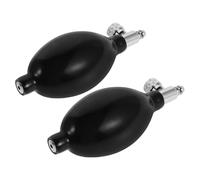 GOOHOCHY 2 Pezzi Pompa di Ricambio per Sfigmomanometro in Lattice con Valvola in Rame Pompa Manuale per Gonfiaggio Pressione Arteriosa Anti-perdita e Alta Precisione per Monitor Pressione