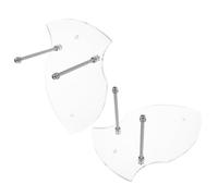 GOOHOCHY 2 Pezzi Porta Spade da Muro in Acrilico Trasparente Supporto Orizzontale Stabile per Esposizione Spade e Lightsaber Sbarra Fissa per Collezioni Cosplay e Decorazioni Wall Mounted