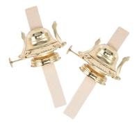 GOOHOCHY 2 Pezzi Ricambi Lampada Olio in Ferro Regolatore Stoppino, Bruciatore per Lampada Cherosene, Design Semplice e Lavorazione Fine per Uso Pratico Stili Multipli