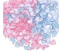 GOOHOCHY 200pezzi Mini Delfini in Resina Piccole Statuette di Animali Marini Creature in Miniatura Ornamenti per Acquari da Tavolo Decorazioni per Case delle Bambole delle Fate Micro