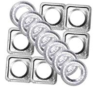 GOOHOCHY 20pezzi Coperture Bruciatori in Alluminio Per Protezioni Fodere Bavaglini Gas Facile Pulire Riporre Non Occupano Troppo