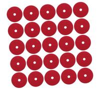 GOOHOCHY 25 Pezzi Feltro per Perno Bobina Macchina da Cucire Rosso, Riduce Attrito Installazione Rapida, Dimensioni 2,50x2,50x0,20 Cm per Macchina da Cucire Domestica Vintage Singer