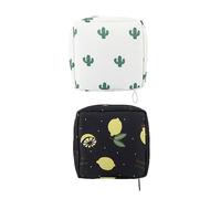 GOOHOCHY 2pezzi Custodia Interna Per Assorbenti Igienici Mini Organizer Per Cosmetici e Borsa Portaoggetti Realizzata in Twill Cerniera Adatta Per Viaggi Scuole Uffici e Interni Esterni