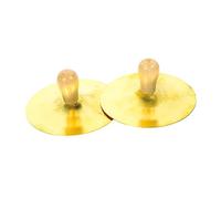 GOOHOCHY 2pezzi Cymbali Per Dita Rame Con Legno Strumenti Musicali Per Danza Del Ventre Per Insegnanti e Principianti