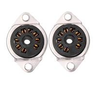 GOOHOCHY 2pezzi Presse per Valvole Elettroniche Pin per Amplificatori di Chitarra Base di Montaggio su Telaio Staffe di Supporto per Valvole Accessori Audio Nero Dorato