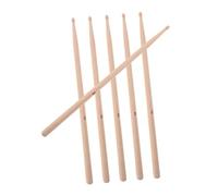 GOOHOCHY 3 Paia Bacchette Legno 5a Batteria Esercitarsi Suonare Set Punta Multiuso Generi Jazz Elettroniche Kit