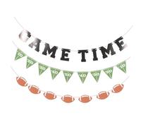 GOOHOCHY 3 pezzi Bandiere Decorazioni per Festa Compleanno Football Set Striscioni Sospesi per Sportivi Atmosfera per Ragazzi e Celebrazioni Uniche
