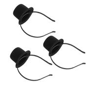 GOOHOCHY 3 Pezzi Mini Top Hat Headband Vintage Festive Party Hat For Women Lightweight Victorian Fascinator For Birthday Halloween Carnival Holiday Cosplay