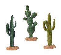 GOOHOCHY 3 pezzi Piante Grasse Finte Artificiali in PVC Decorazioni Cactus Resistenti e Realistiche per Casa Ufficio e Studio Ornamenti Naturali Stabili e Facili da Mantenere