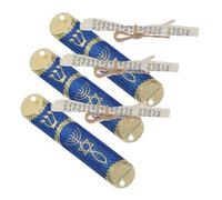 GOOHOCHY 3 Set Mezuzah Ebraica Metallo con Pergamena Inclusa Decorazione Casa Benedizione Ebraica per Porta Scatola Mezuzah Tradizionale Resistente e Artistica