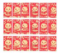 GOOHOCHY 36 Pezzi Buste Rosse Cinesi in Carta Tradizionale Pacchetti Soldi per Capodanno Anno del Serpente Decorativo Rosso per Regali e Inviti Design Classico Cinese Robuste e Resistenti