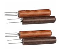 GOOHOCHY 4 Pezzi Estensore Per Moxibustione Strumento in Legno Fork Extender Moxa Roll Design Pratico Sicuro Domestico