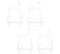 GOOHOCHY 4 Pezzi Porta Salviette Portatile in Pp Coperchio, Dispenser Bagno Robusto per Salviettine Umidificate, per Camera e Cucina