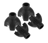 GOOHOCHY 4 Pezzi Punte in Gomma per Bastoni da Passeggio, Coperture Antiscivolo Resistenti Base di Appoggio Migliorata per Stabilità, per Persone Anziane