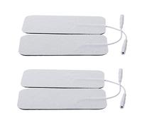 GOOHOCHY 4pezzi Elettrodi Pads Idrogel Conduttivo Per Unità Tappetini Di Ricambio Autoadesivi Senza Lattice Per Applicazione Su Qualsiasi Parte Del Corpo Supporto in Tessuto Non Tessuto