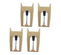 GOOHOCHY 4pezzi Needles for Phonograph Turntable Replacement Stylus for Vinyl Record Players Easy Installation Aluminum Sound Quality