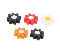 GOOHOCHY 5 Pezzi Ammortizzatori Antivibrazione per Attrezzo da Tennis Forma di Petalo Riduzione Urti e Comfort Braccio Accessori Sportivi Outdoor Colore Casuale