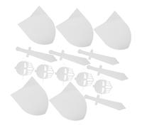 GOOHOCHY 5 Set Scudi e Maschere per Kit DIY Cavaliere Medievale in Cartone da Dipingere per Feste Halloween e Giochi Ruolo