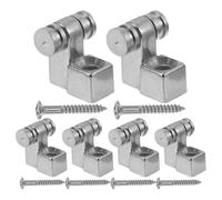 GOOHOCHY 6 Pezzi Guida Rullo per Corde Chitarra Elettrica in Metallo Argento, Accessorio Stabile per Posizionamento Corde e Riduzione Vibrazioni, per Riparazioni