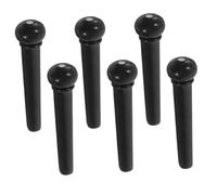 GOOHOCHY 6 Pezzi Piroli Ponte Chitarra Acustica Materiale Resistente Perni Fissi per Corde Compatibili con Chitarra Folk e Ukulele Design Leggero e Durevole per Suono Stabile e