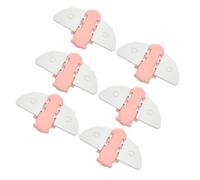 GOOHOCHY 6 Pezzi Serratura di Sicurezza per Finestre Scorrevoli Rosa in Abs e Acrilico, Blocco Antifurto Resistente, Protezione Casa e Porta Scorrevole Facile da Installare