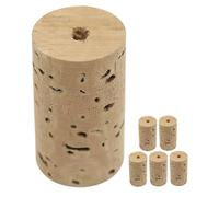 GOOHOCHY 6pezzi Tappi Sughero Per Flauto in Materiale Naturale Ricambi Durevoli Per Riparazione Strumenti Fiato Tappi Testa Flauto Antiperdita Aria Per Migliorare La Resa Acustica