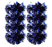 GOOHOCHY 8 Pezzi accessori per il tifo Cheerleading Flower colorato palline POM POM laterale pon pon dello spirito scolastico di scolastica forniture per cheerleader