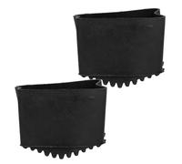 GOOHOCHY Accessori per Scala Pieghevole 2 Pezzi Copripiedi in Gomma 2.36X1.77X1.57 Pollici Protezione Antiscivolo per Scale Domestiche e Ufficio