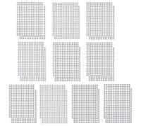 GOOHOCHY Adesivi Numerici Rotondi Carta Bianco Design 6000 Pezzi Autoadesivi Rimovibile and Confezionamento per Progetti Fai-da-te