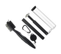 GOOHOCHY Affilatore Scanallature e Spazzola Golf Retrattile Doppia Faccia Kit Pulizia e Affilatura Mazze Golf Professionale Strumenti Duraturi per Pulitore Groove Club Facile da