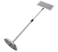 GOOHOCHY Argento Supporto in Acciaio A4 da Terra Inox, per Poster | Struttura Semplice, Facile da Montare e Smontare, Robusto e Trasportabile, per Cartelli e Locandine