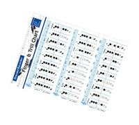 GOOHOCHY Bass Recorder Finger Chart e Pratica Per Flauto Guida Ai Suoni Per Insegnanti e Principianti Materiale Resistente e Duraturo Per Studio Musicale
