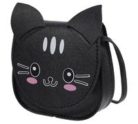 GOOHOCHY Borsetta a Forma di Gatto in Pu, Tracolla per Ragazze Adolescenti | Nera, Capienza Moderata e Uso Quotidiano, Accessorio Pratico per Uscite e Stile Giovane