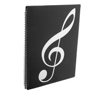 GOOHOCHY Cartella per Spartiti Musicali A4 in Pp e Lega di Alluminio 20 Pagine, Riutilizzabile e Spazi Indipendenti, per Studenti e Insegnanti in Riunioni e Ristoranti