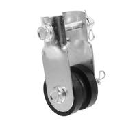 GOOHOCHY ceiling fan mounting tool, ceiling fan mount clip, supporto per ventilatore da soffitto in ferro e gomma, meccanismo di fissaggio intuitivo, pulegge integrate per installazione a