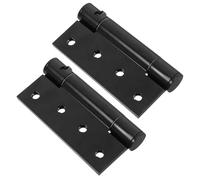 GOOHOCHY Cerniere per Porte Autochiudenti a Molla 2 Pezzi in Lega di Alluminio Chiusura Morbida, per Porte di Cantina e Bagni, Dimensioni 4X3X3 CM, Colore Nero