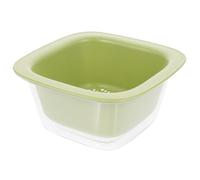 GOOHOCHY Cestello per Scolare Verdure Doppio Strato in Pp Robusto con Colino Fine Verde, Contenitore di Scarico Riutilizzabile per Frutta e Cucina, per Lavaggio e Filtraggio Alimenti