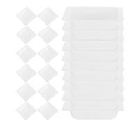 GOOHOCHY Contenitore per Polveri e Pesatrice 100 pezzi Piatto Bianco in Plastica per Laboratori e Applicazioni Cliniche